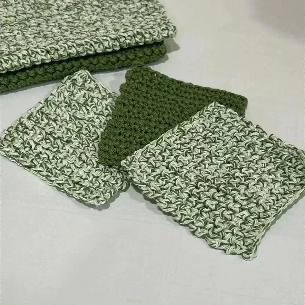 100% Cotton Handmade Washcloths & Face Scrubbies
